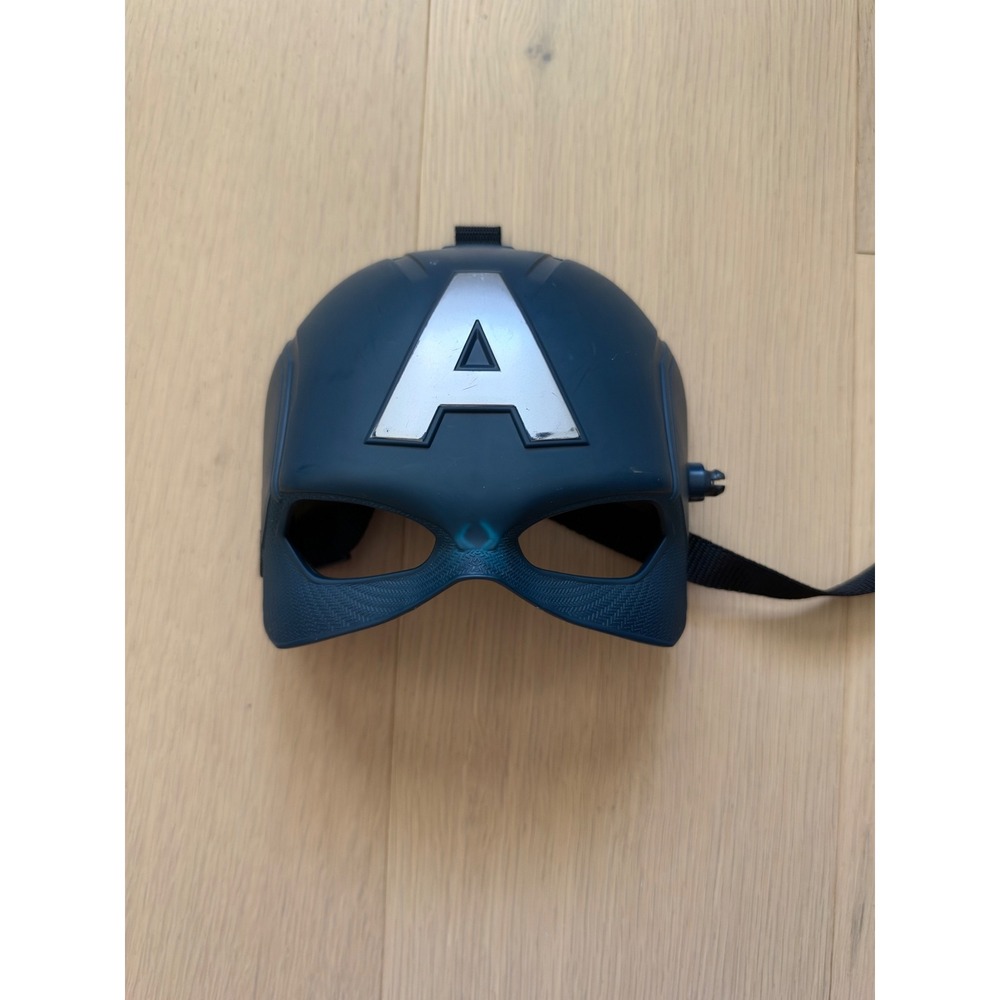 Marvel Captain America Hero Mask Navy Blue Adjustable Costume Accessory for Kids